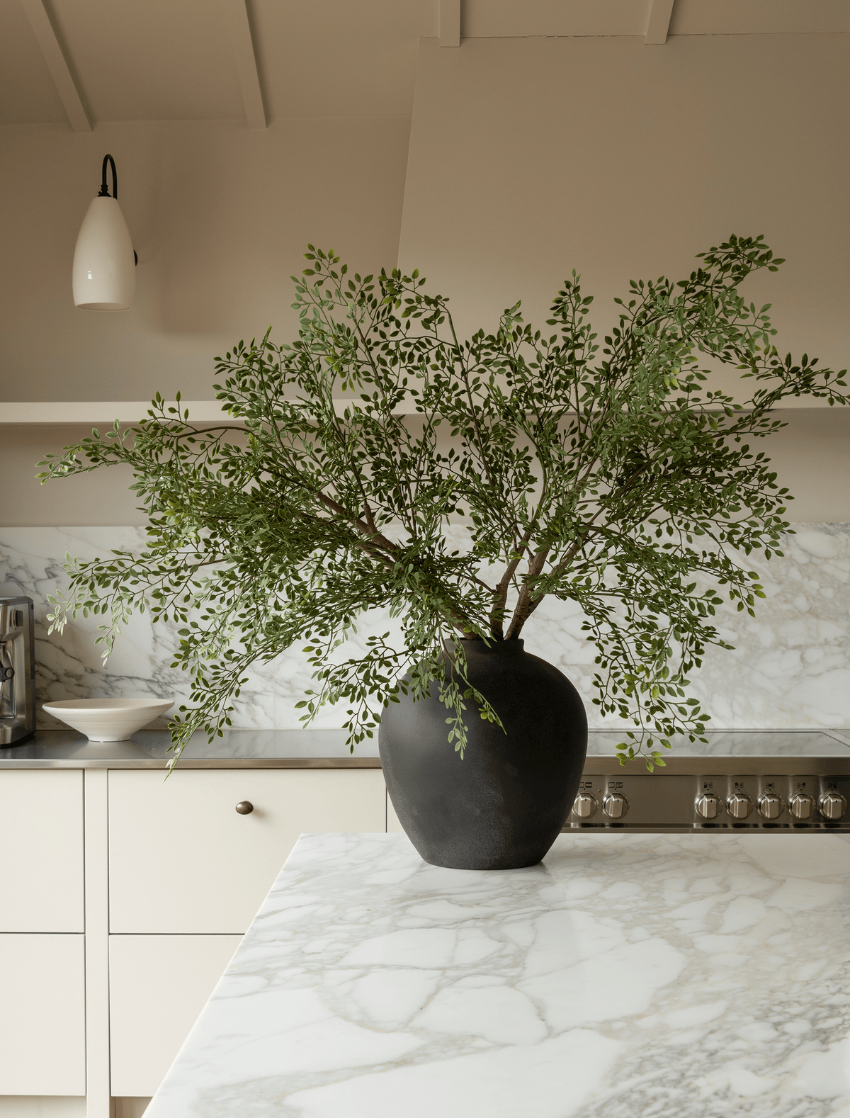 Faux Oversized Ruscus Branch (2 Branches)