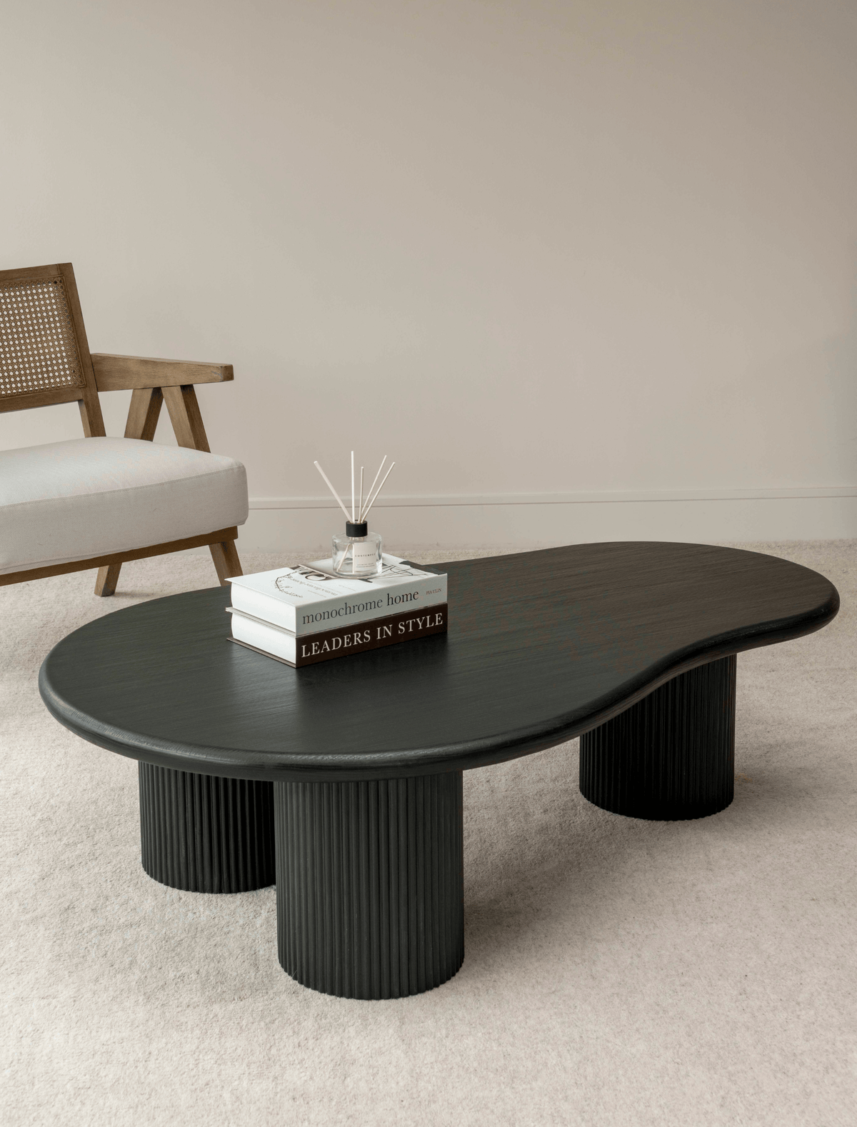 Luna Coffee Table - Black wood
