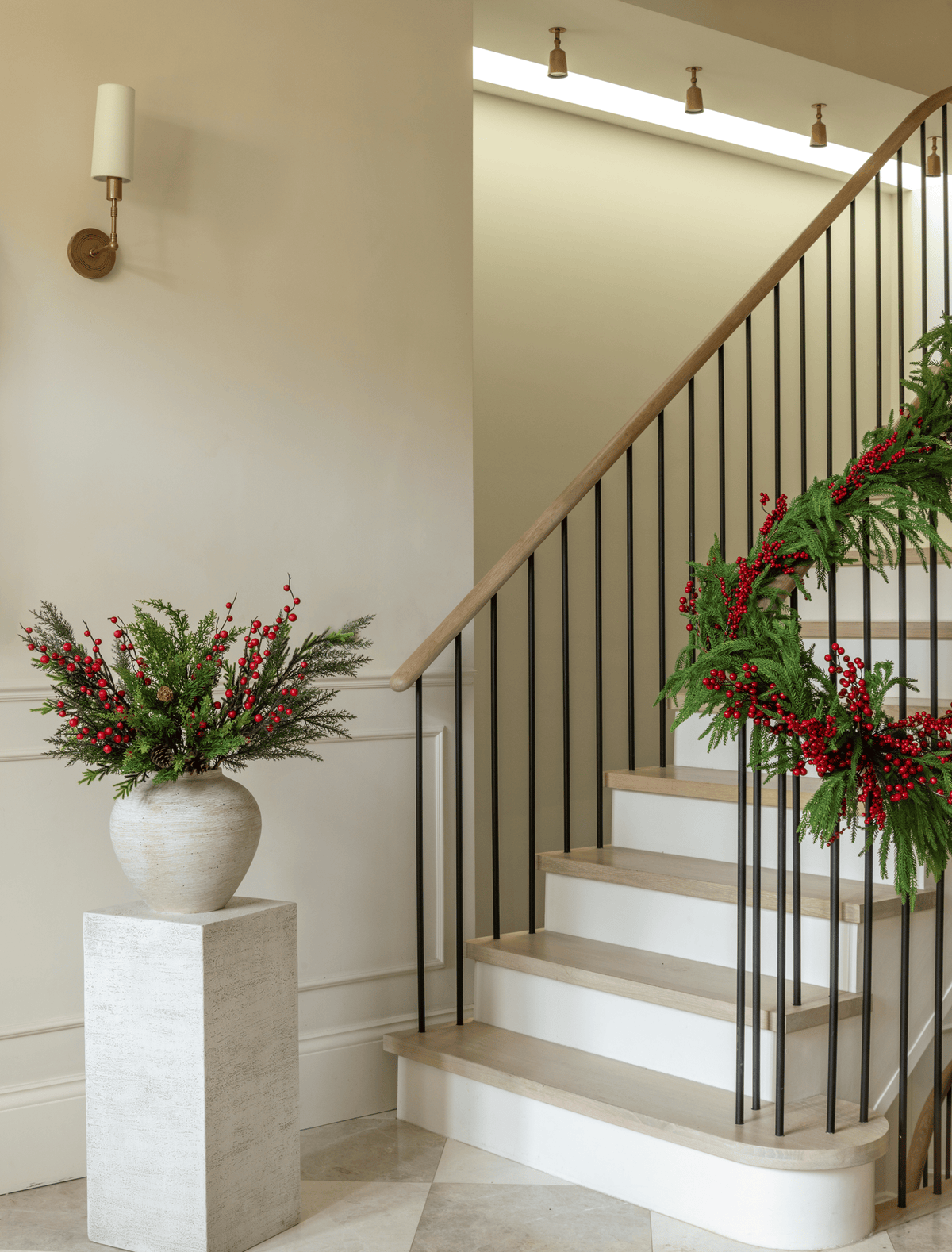 Faux Arrangement - Winter Fern & Red Berry