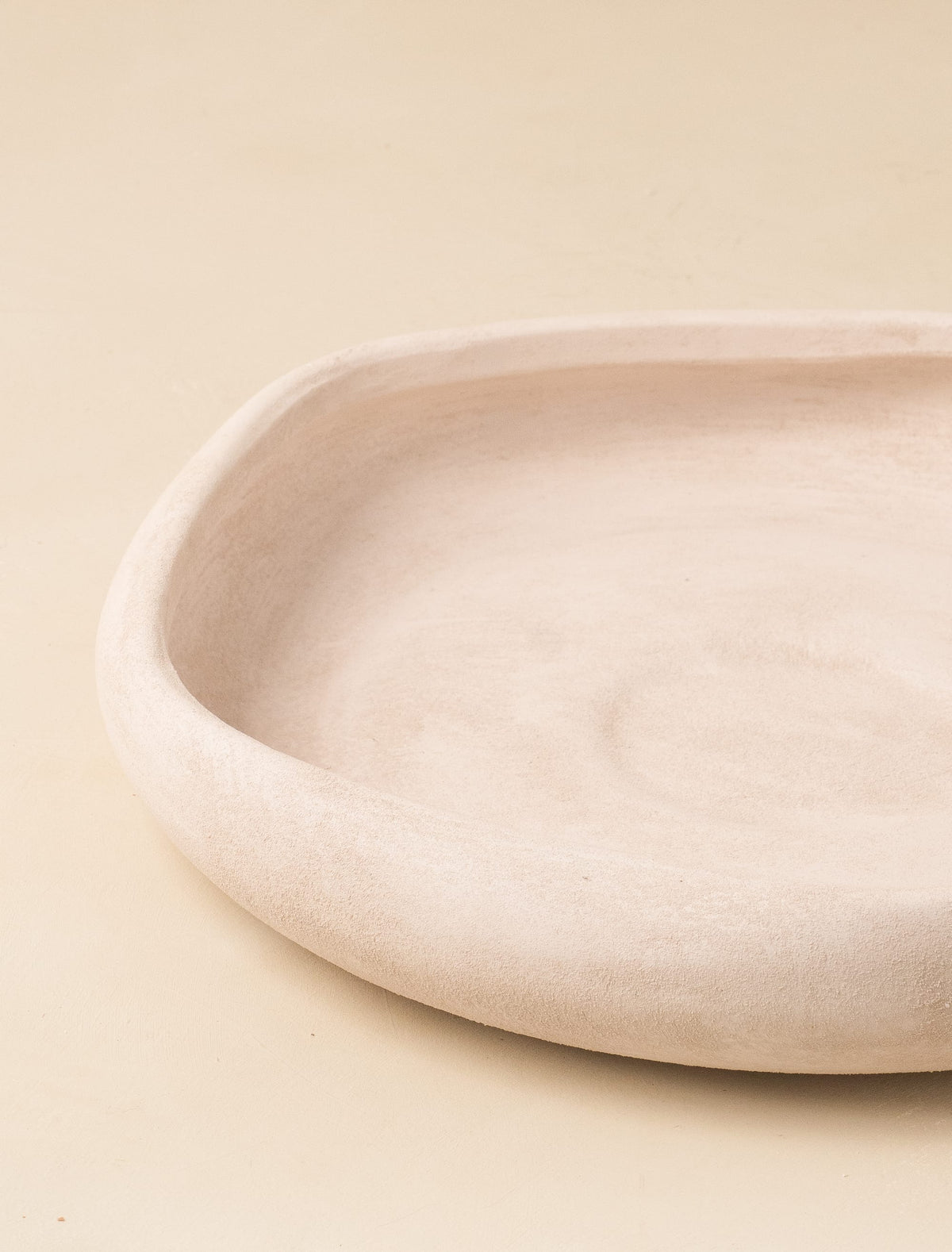 Lena Oversized Decorative Bowl - Beige