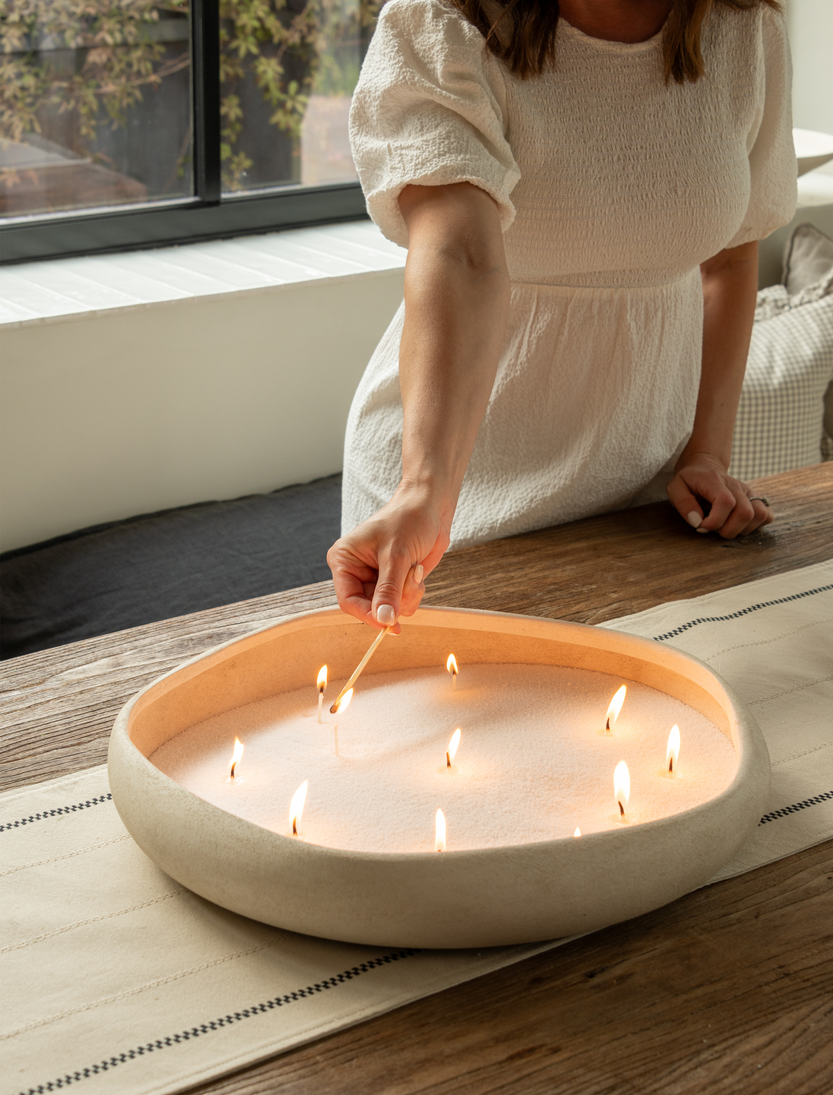Pearled Candle Sand