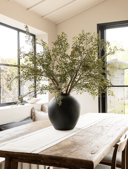 Faux Oversized Ruscus Branch (2 Branches)