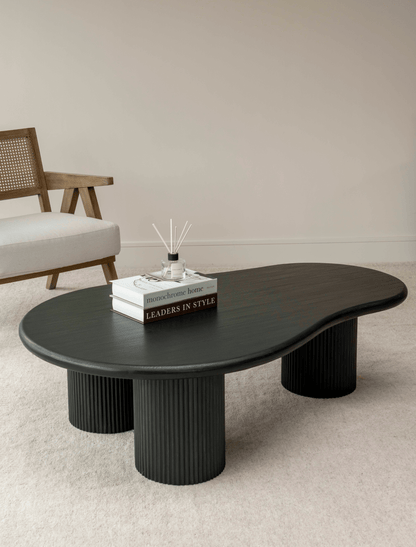Luna Coffee Table - Black wood