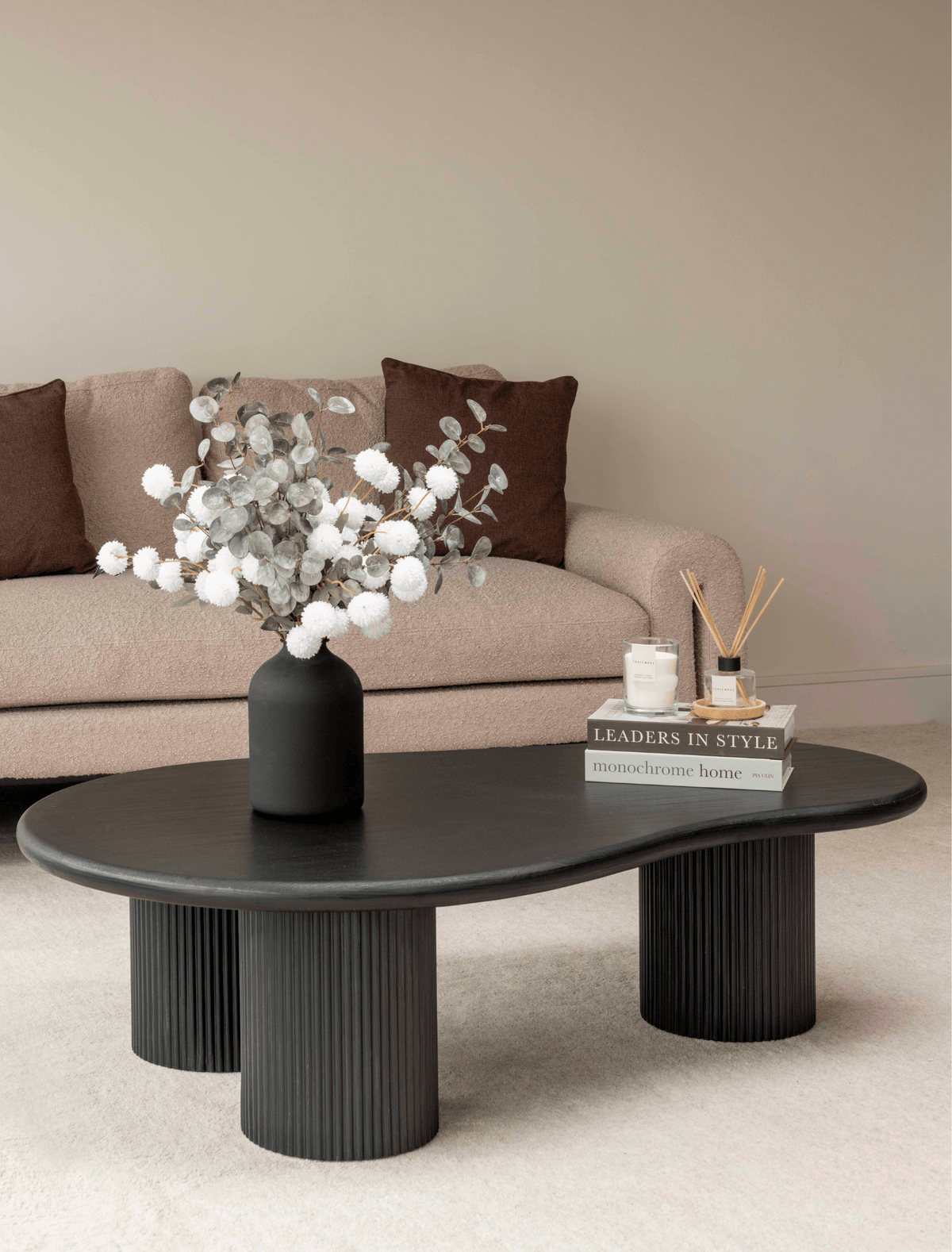 Luna Coffee Table - Black wood