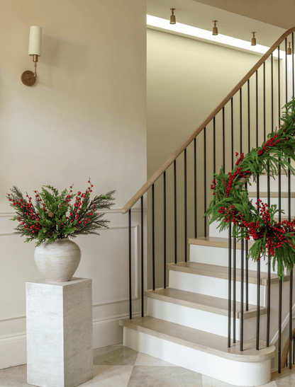 Faux Arrangement - Winter Fern & Red Berry