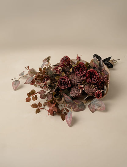 Faux Arrangement - Red Rose & Crimson Mix