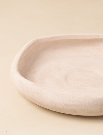 Lena Oversized Decorative Bowl - Beige