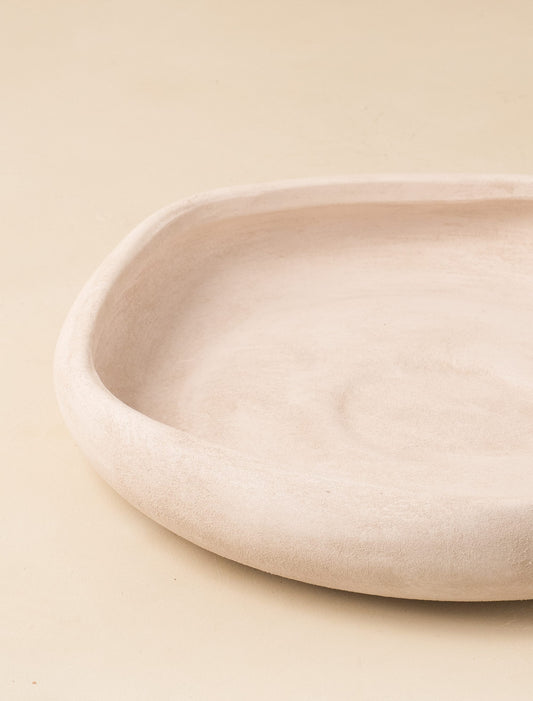 Lena Oversized Decorative Bowl - Beige