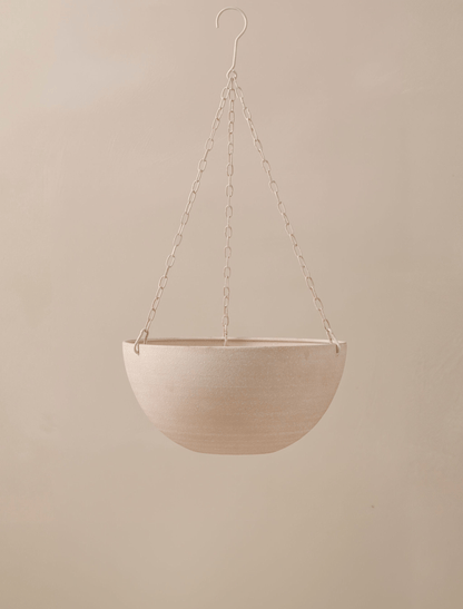 Iris Iron Hanging Basket - Beige